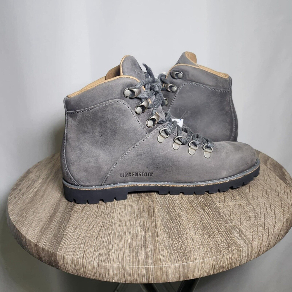 Birkenstock Jackson Womens Leather Ankle Boots Gray Sz EU 37 US 6 Winter Classic - Picture 8 of 12